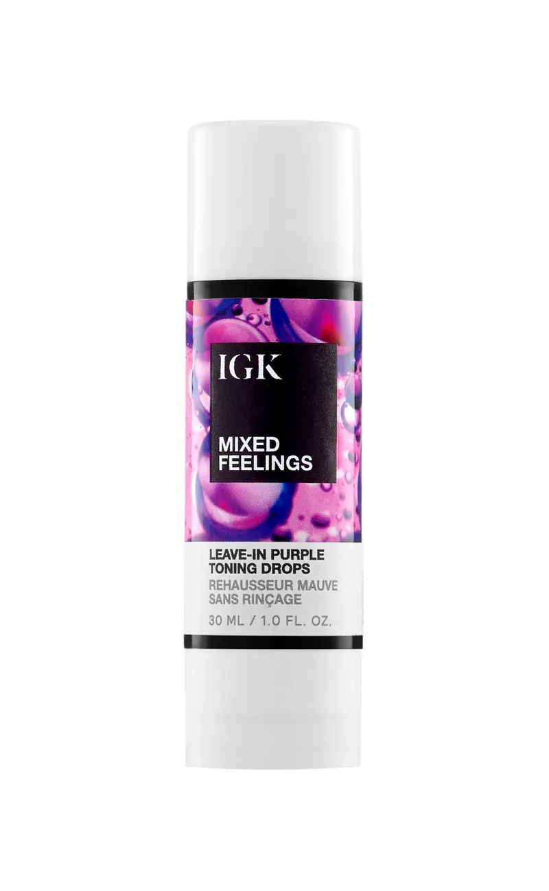 IGK Mixed Feelings Gouttes Tonifiantes Blond – Neutralise Brass et Illumine les Blonds