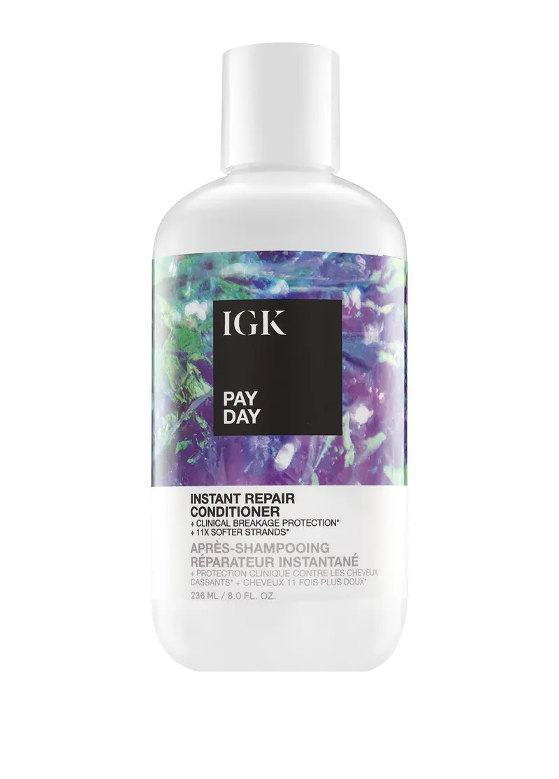 IGK PAY DAY Conditionneur Réparateur Instantané | Reconstruction des liaisons et réparation des dommages | Végan et Cruelty-Free | 8 onces