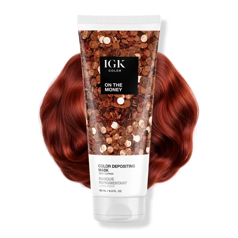 IGK Tonique de Brillance et Masque Déposant – Cuivre Flamboyant Semi-Permanent | Végan et Sans Cruauté | Le Bon Choix
