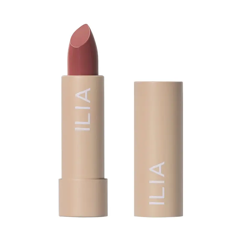ILIA Color Block Lipstick Wild Rose — Rouge hydratant, vegan et longue tenue (non toxique)