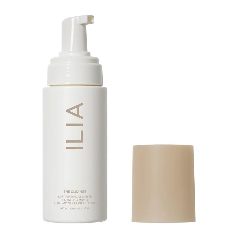 ILIA - Le Nettoyant Moussant Doux et Démaquillant Quotidien | Hydratation, Purification et Douceur | Végane et Sans Cruauté