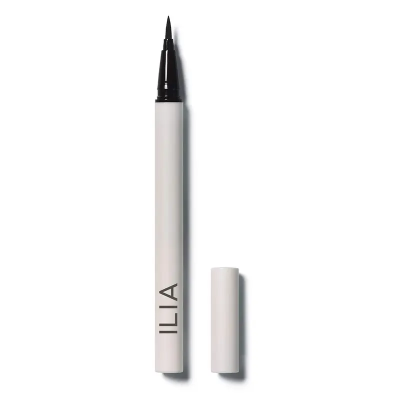 ILIA - Liner liquide Clean Line avec pointe précise | Séchage rapide, résistance à l'eau, sans noir de carbone, vegan et cruelty-free (Noir classique, 0,55 ml)