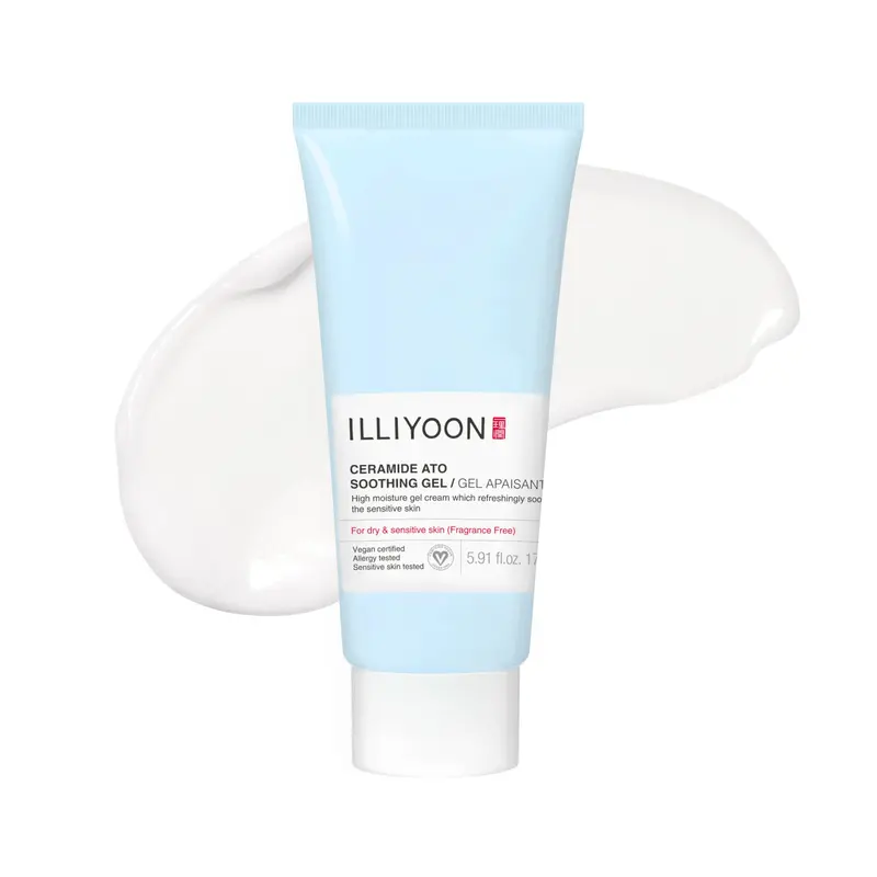 Illiyoon Ceramide Ato Gel – Gel hydratant végan pour le visage, tous types de peau, 175 ml