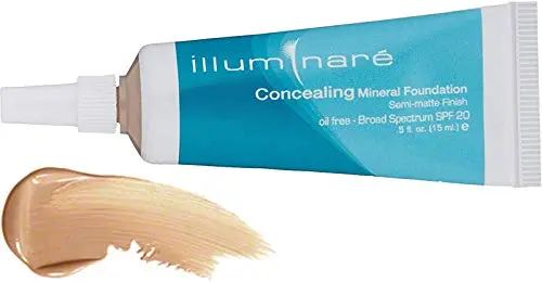 ILLUMINARÉ Fond Minéral Correcteur Portofino Porcelain — Fini Semi-Matte, SPF 21, 15 ml