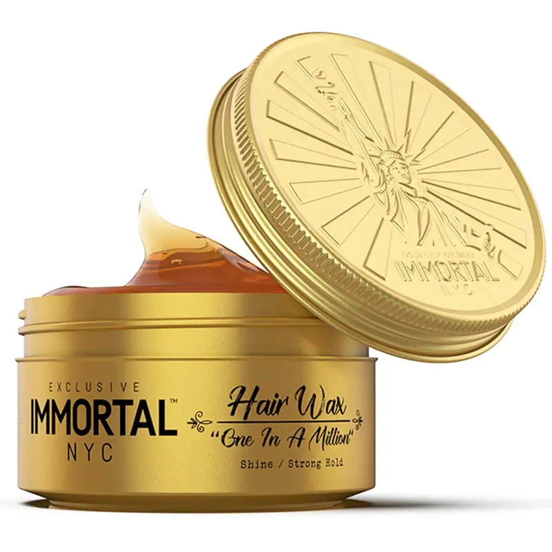 Immortal NYC One In A Million – Cire cheveux homme, 8 sur 9 de tenue, haute brillance, formule naturelle à base d’eau, sans résidu, tous types de cheveux