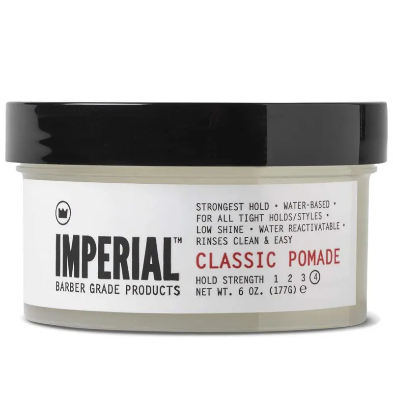 Imperial Barber Classic Pomade – Tenue Puissante Hydrosoluble, 6 oz
