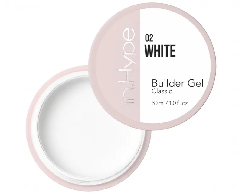 IN.HYPE Gel de Construction Camouflage – Extensions et Renforcement des Ongles Blanc Extra