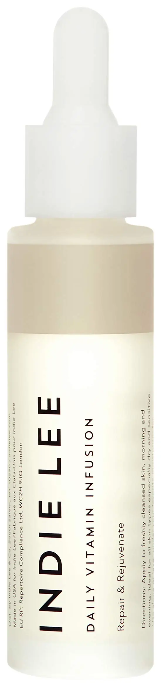 Indie Lee Daily Vitamin Infusion – Huile visage équilibrante avec antioxydants (1 oz / 30 ml)
