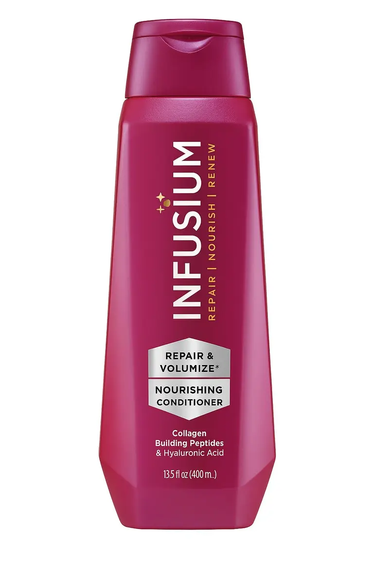 Infusium Repair et Volumize - Après-Shampooing Hydratation et Volume avec Collagène et Acide Hyaluronique - 13,5 oz