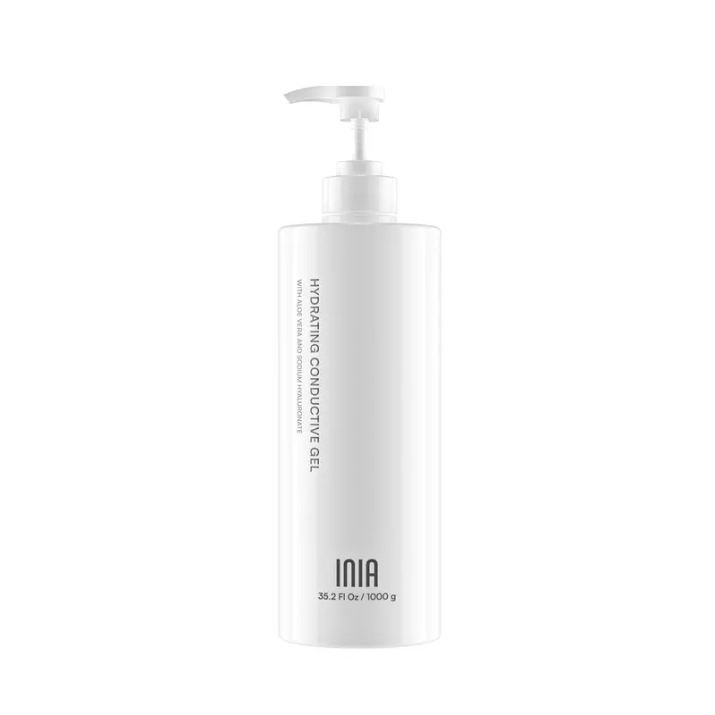 INIA Gel Conductif Hydratant pour Visage et Corps – Primer Gel Hydratant à l’Acide Hyaluronique, 1,04 L