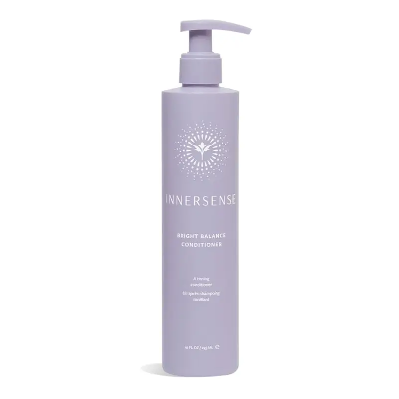 INNERSENSE Beauté Organique – Après-Shampoing Violet Bright Balance pour cheveux blonds et gris (10 oz / 295 ml)