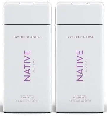 Intotal TKK Native Body Wash – Lavande et Rose, 340 ml, Lot de 2