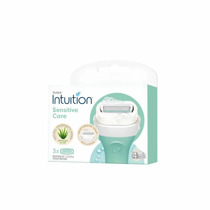 INTUITION Schick Intuition Soin Sensible – Cartouches de rasoir, 3 pièces