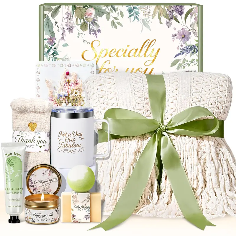 IRINXL Coffret Soin Spa pour Elle – Idée Cadeau Saint-Valentin et Anniversaire (Ivoire)