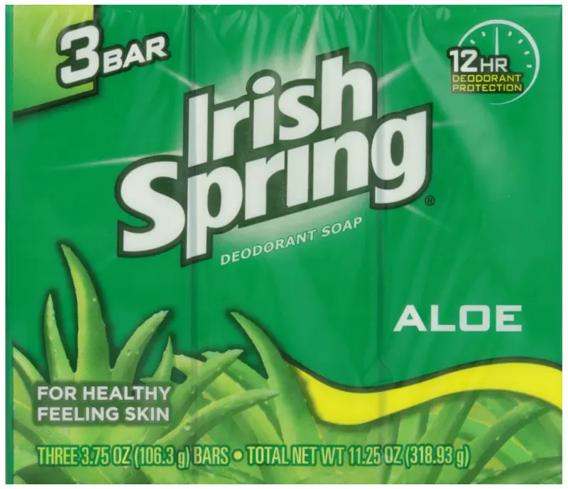 Irish Spring Savon Déodorant Aloe — Trio de Barres, 3,75 onces
