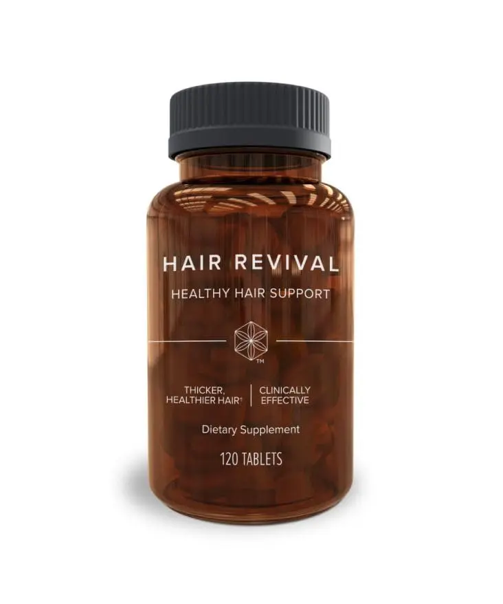 Isagenix Hair Revival - Complément naturel pour la pousse et l’épaississement des cheveux - Biotine, acides aminés, extrait de fleur de bananier et plus - 120 comprimés (60 portions)