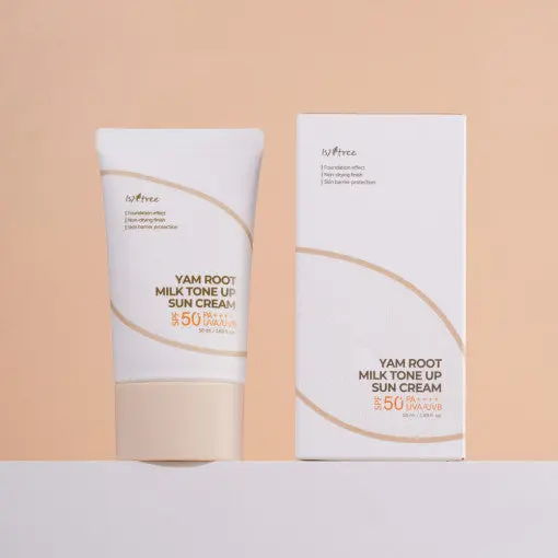 Isntree YAM ROOT MILK TONE UP SUN CREAM 50ml SFP50+ PA++++