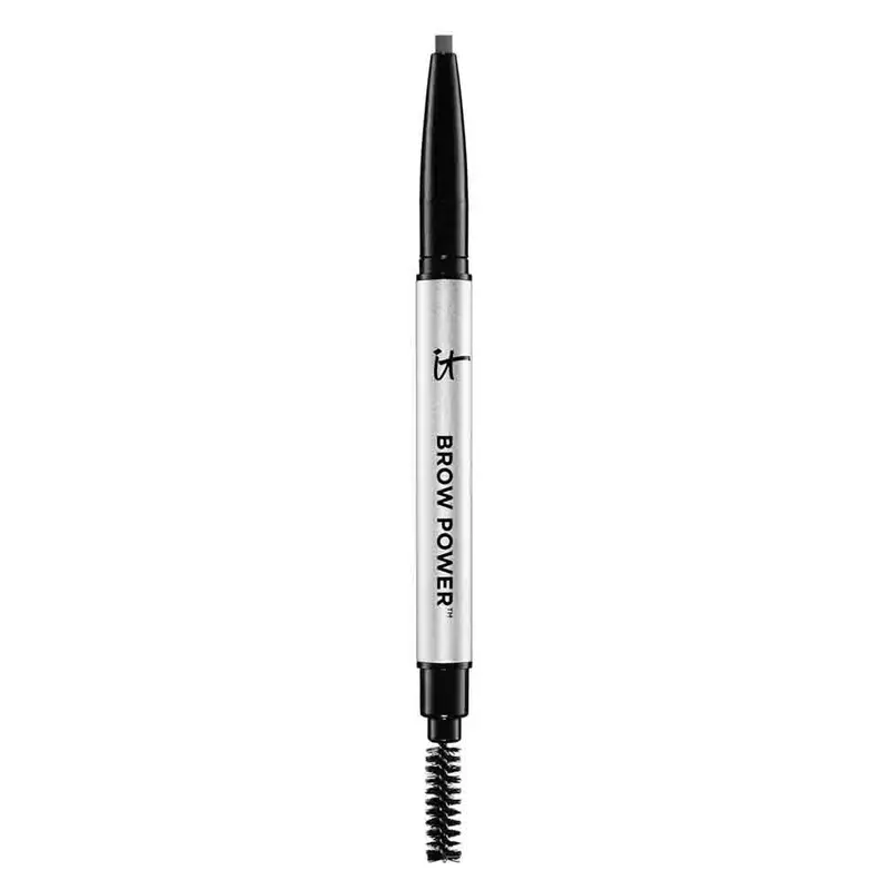 IT Cosmetics Brow Power Universel Taupe — Crayon Sourcils Longue Tenue, Teinte Adaptable, Biotine et Antioxydants