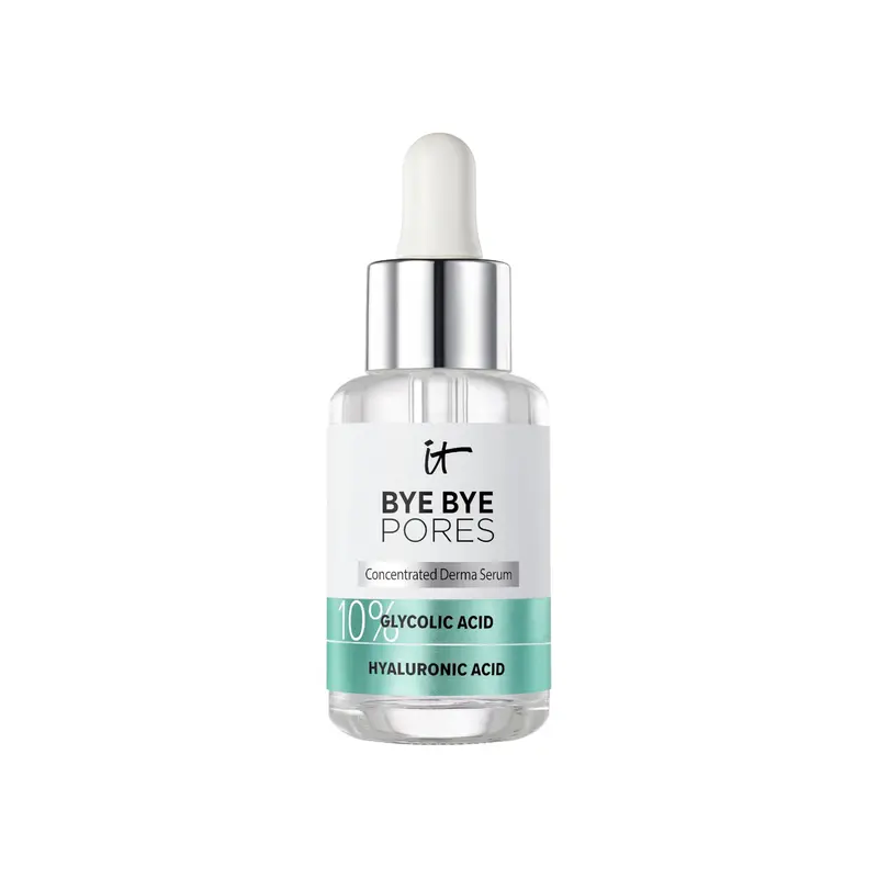 IT Cosmetics Bye Bye Pores Sérum Acide Glycolique 10% – Pores affinés et peau plus lisse en 1 semaine | Hydratation Hyaluronique