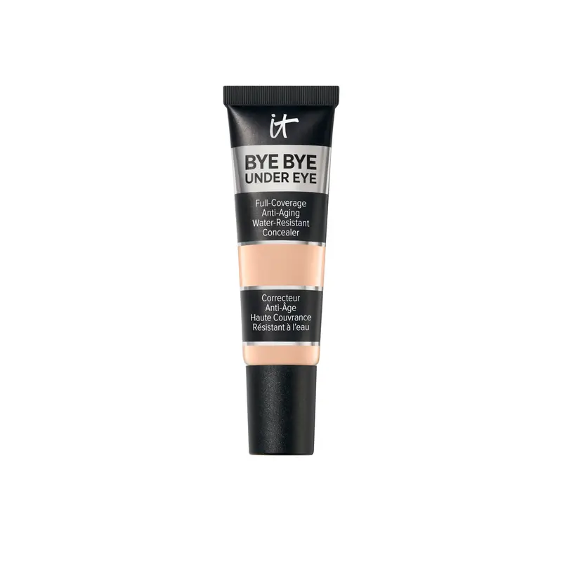 IT Cosmetics Bye Bye Under Eye Concealer – Teinte beige moyen, résistant à l'eau, couvrance totale jusqu'à 24 h