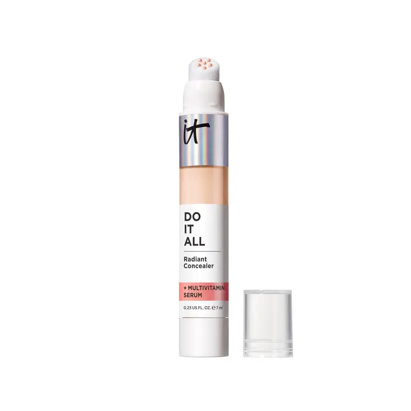 IT Cosmetics Do It All Radiant Concealer – Correcteur hydratant et lumineux, couvrance moyenne – Teinte clair-chaud, 6 ml