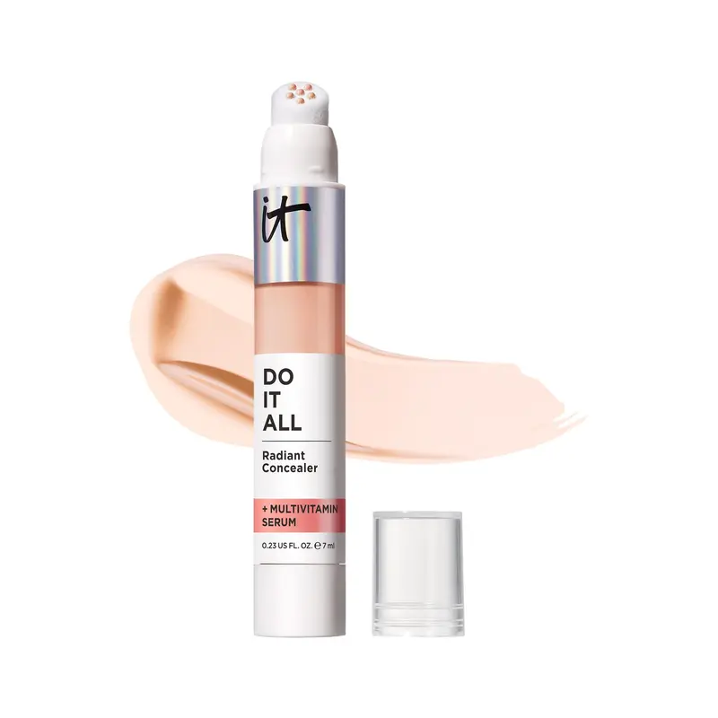 IT Cosmetics Do It All Radiant Concealer – Correcteur hydratant lumineux, couvrance moyenne – Light Cool – 0,2 fl oz