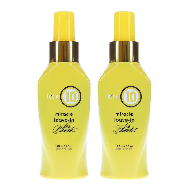 ITS A 10 Miracle Blond – Soin sans rinçage pour cheveux blonds (pack de 2 x 4 oz)
