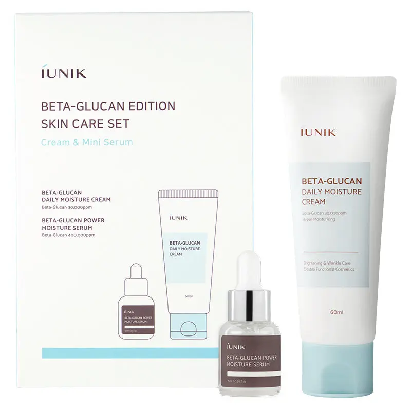 IUNIK Beta Glucan Edition Skincare Set Hydratant Apaisant 2 Pièces