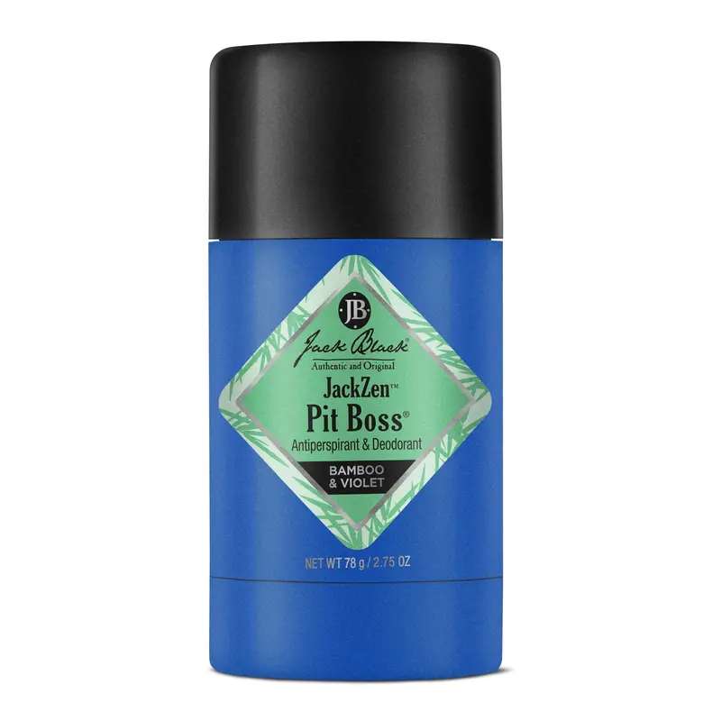 Jack Black Pit Boss JackZen Antiperspirant & Déodorant – Bamboo & Violet, 2,75 oz – Pour Peau Sensible
