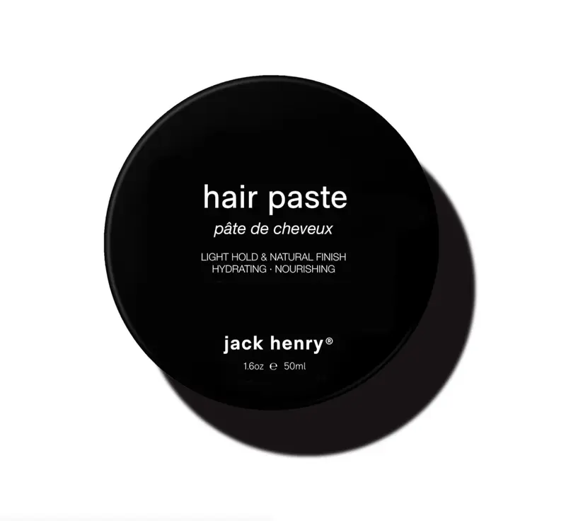 Jack Henry Hair Paste pour Hommes – Finition naturelle, tenue légère et brillance subtile – Formule végétale sans pétrole (1,69 oz)