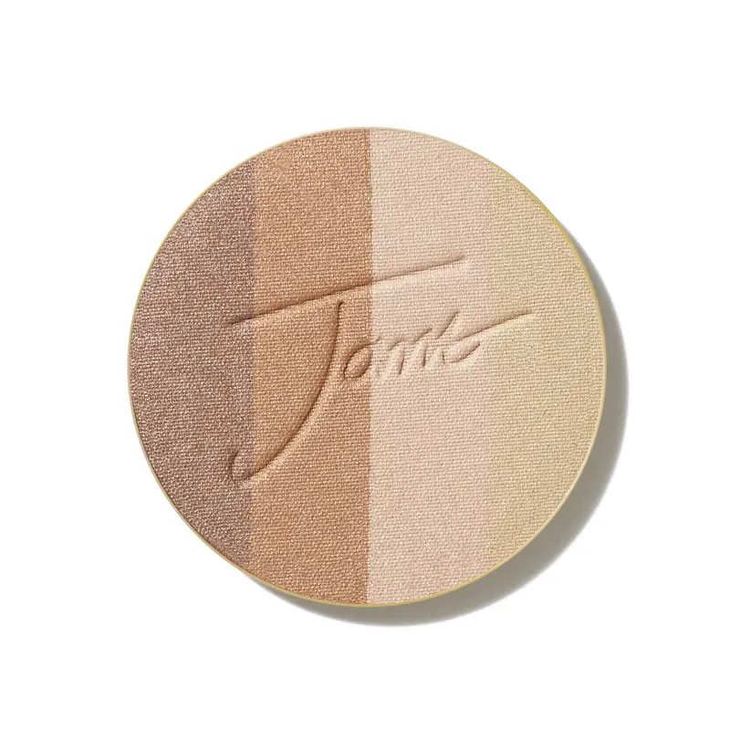 Jane Iredale PureBronze Étincelant Bronzer Recharge – Poudre bronzante légère et respirante, 4 teintes modulables, sans cruauté