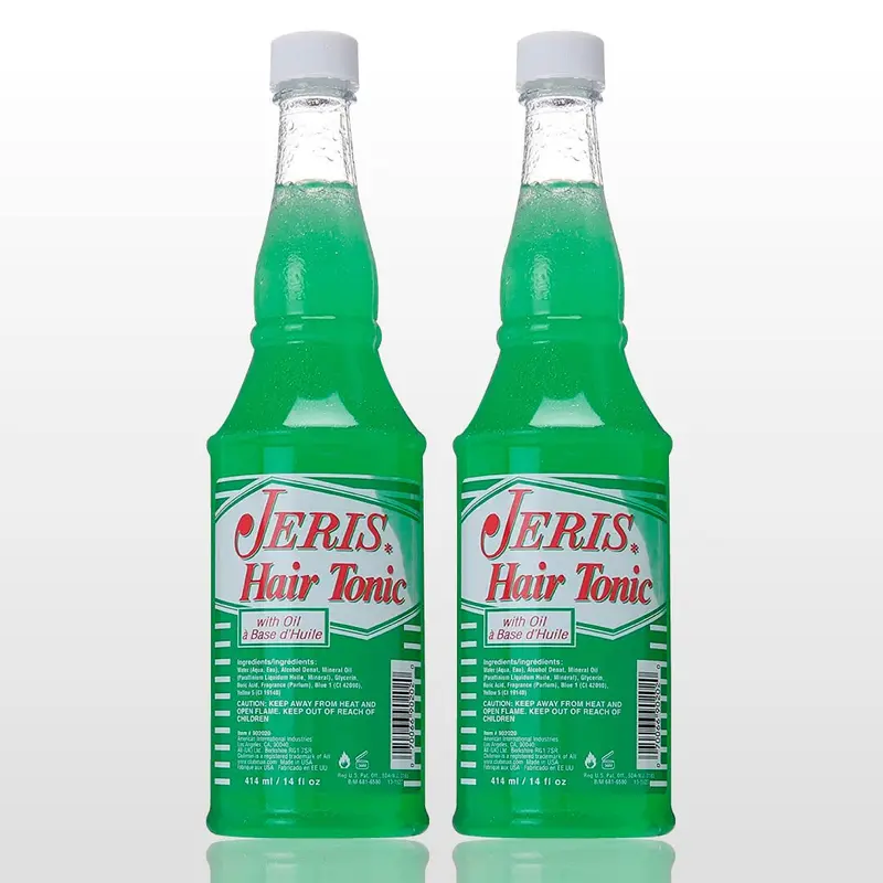 Jeris Tonique Cheveux avec Huile Professionnel – Lot 2 × 414 ml (828 ml total) | Soin Capillaire Masculin