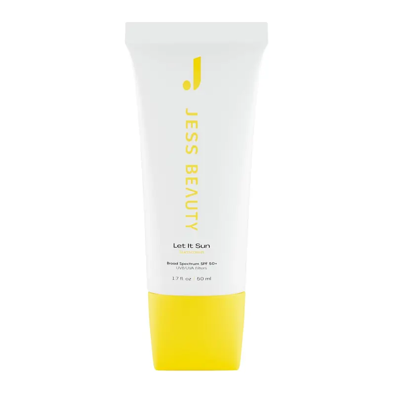 JESS BEAUTY | Let it Sun SPF50+ Écran Solaire au Thé Vert et Aloe | Protection Solaire 50 ml