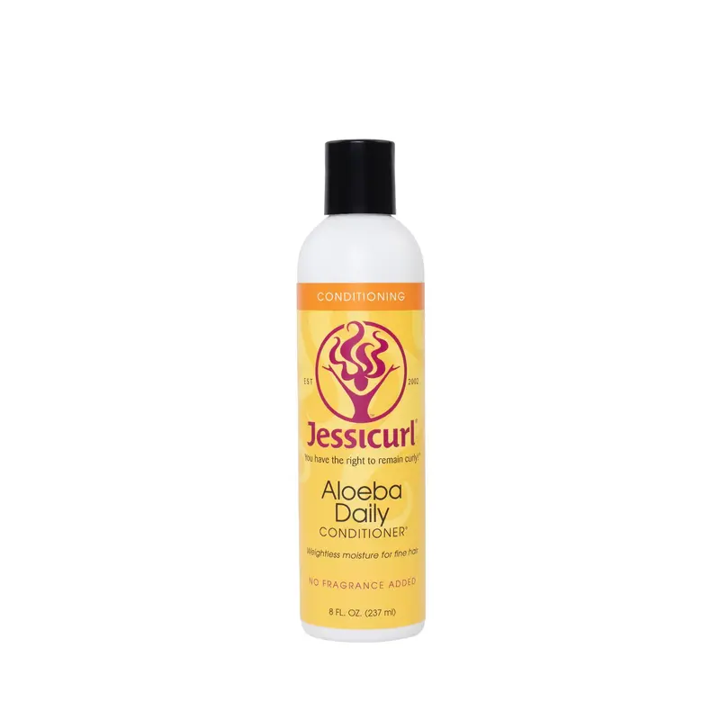 Jessicurl Aloeba Daily Conditioner — Soin sans parfum pour cheveux fins, 237 ml