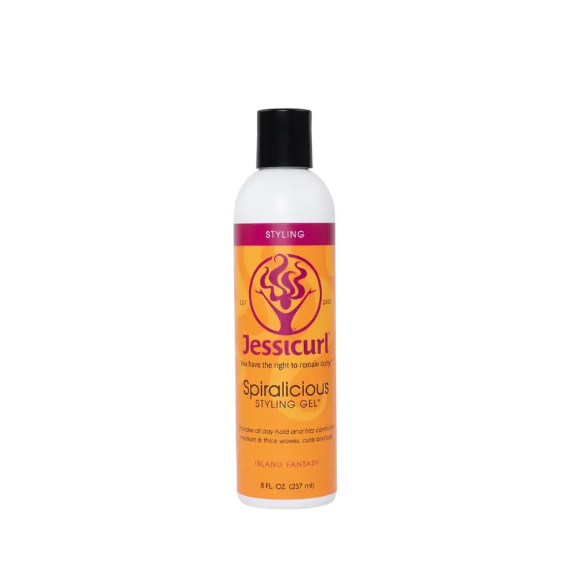 Jessicurl Gel Spiralicious Island Fantasy – Définition des boucles et contrôle des frisottis, 8 onces liquides (236 ml)
