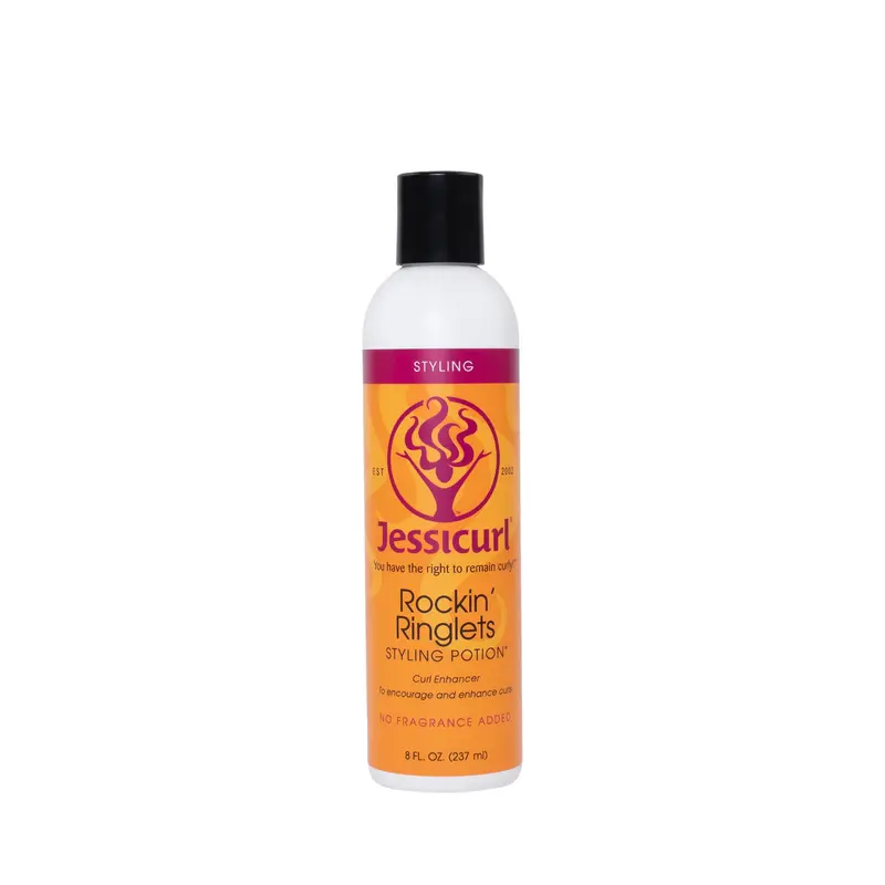 Jessicurl Rockin' Ringlets Potion de coiffage — Sans parfum, Définisseur de boucles, 236 ml
