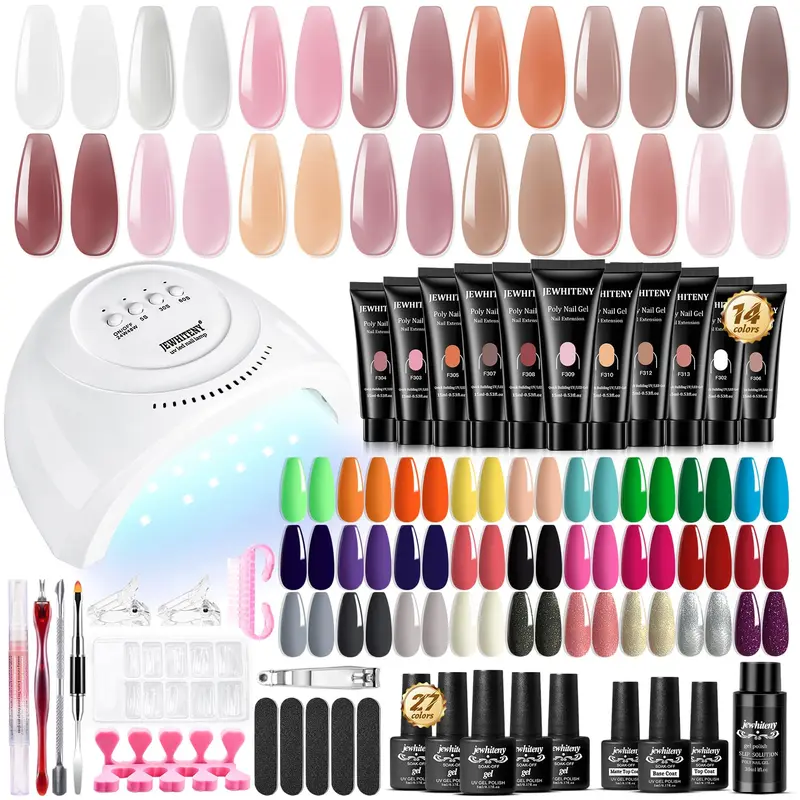 JEWHITENY Kit Ongles Poly Gel
