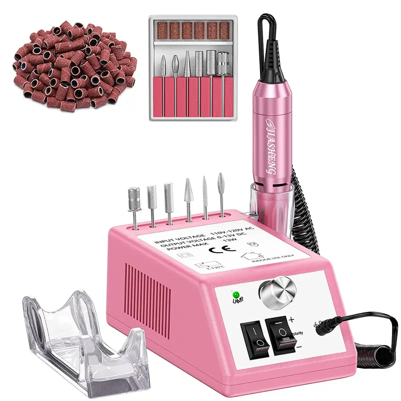 JIASHENG Lime à ongles électrique 20000 RPM – Kit pro Manucure et Gel