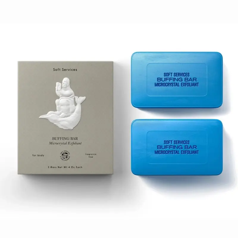 JIGME CALA SOFT.SERVICESS Barre exfoliante à microcristaux pour KP et poils incarnés – Lot de 2 x 7,5 oz