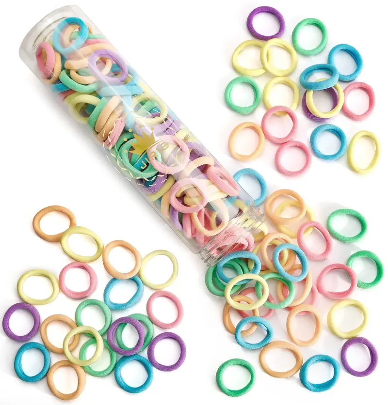 JIRIS Bandes Cheveux Sans Couture en Coton — Lot de 100 Pièces Multicolores
