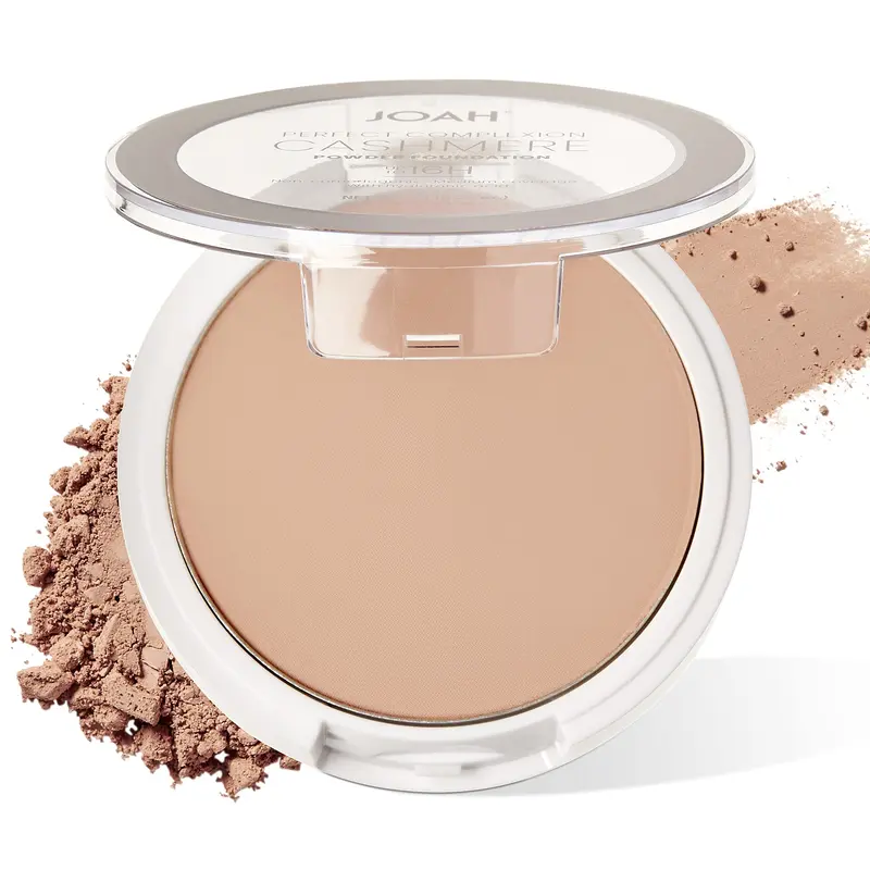 JOAH Perfect Complexion Cashmere Poudre – Teint Moyen, Fini Mat, 16h, Sans Comédogène