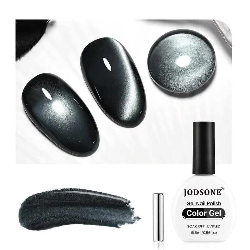 JODSONE Vernis Gel Cat Eye 16,5 ml – Effet Aimant Holographique et Glitter