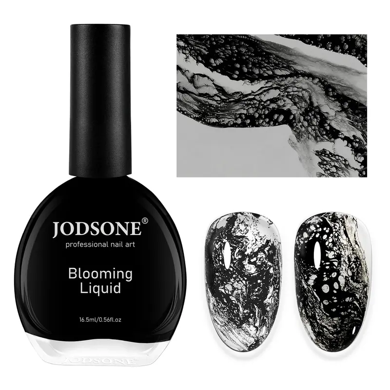 JODSONE Vernis Gel Floraison Vague Océan – Effet Vague Noire, 16,5 ml