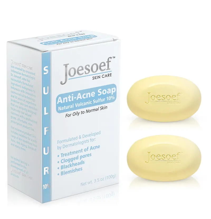 JOESOEF SKIN CARE – Savon au soufre avec acide salicylique pour l’acné