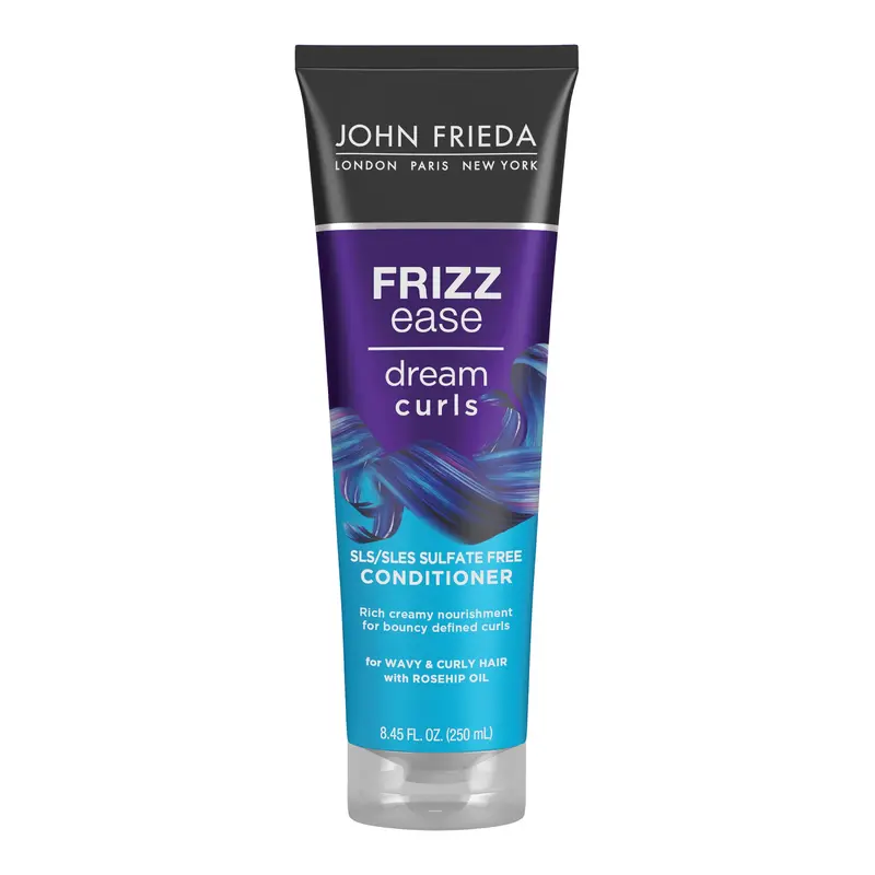 John Frieda Frizz Ease Dream Curls Conditionneur – Hydrate et Définissez les Boucles, Sans SLS/SLES, 250 ml