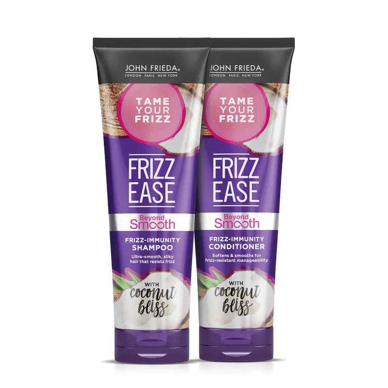 John Frieda Frizz Ease Immunity – Shampooing et Après-shampooing Sans Silicone, 2 x 251 ml