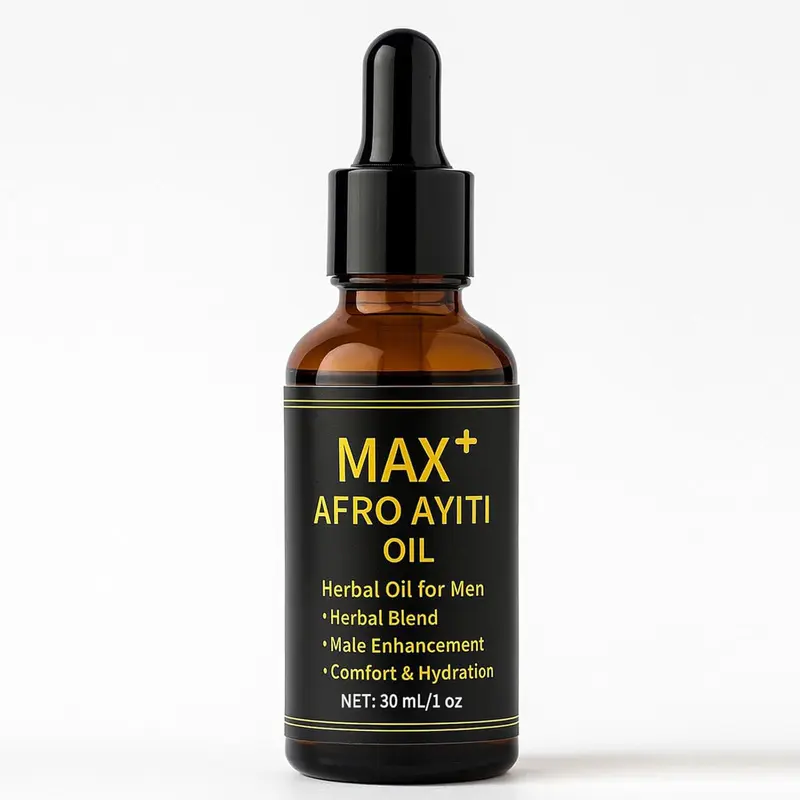 JOKODOMUS Max+ Afro Ayiti Huile pour Homme – Formule naturelle à base de plantes