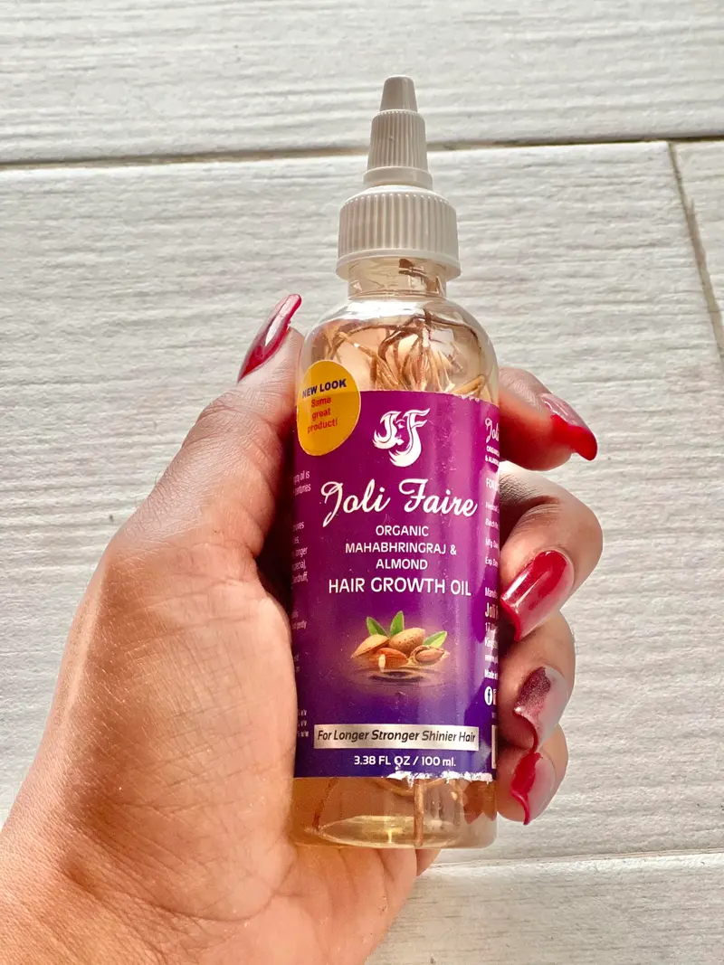 Joli Faire Hair – Huile Croissance Bio Mahabhringraj & Amande – Nourrit, Fortifie