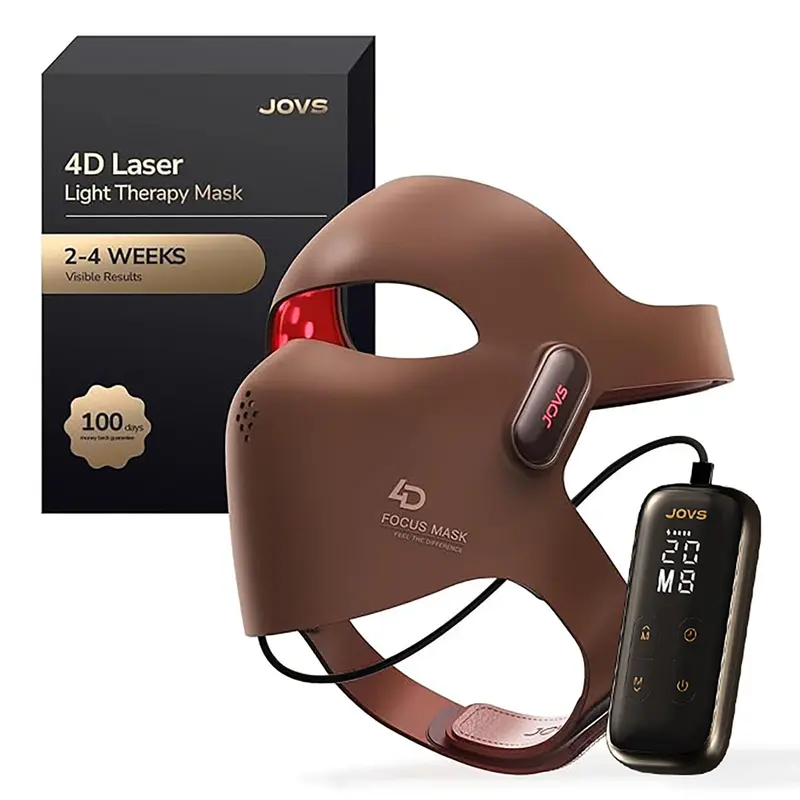 JOVS Masque Laser 4D pour le visage – 4 longueurs d’ondes LED, anti‑âge et fermeté, 6 fois plus puissant