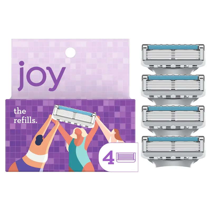 JOY – Cartouches de rasoir pour femmes, 5 lames – confort, précision et sans cruauté
